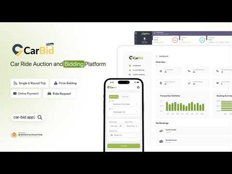 CarBid | Ride Auction & Driver Bidding Platform Full Solution | AppDevs