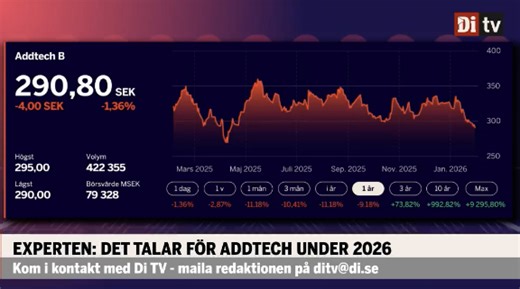 Experten: "Det talar för Addtech under 2026"
