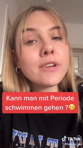 Kann man mit Periode schwimmen gehen? 😬