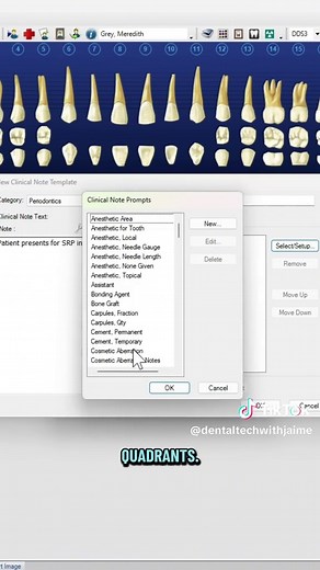 Creating clinical note templates in Dentrix. FULL step by step tutorial on YouTube - link in bio. #dentrix #dentistry #dentalhygienist #dentalassistant #dental