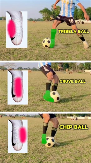 Trivela & Curve &Chip Tutorial ⚽️✅#football #footballshorts #soccer #shorts #soccerskills