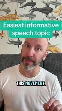 Easiest informative speech topic