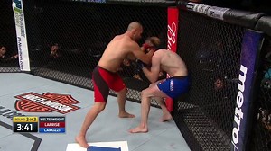 BIG body shot from Chad Laprise to finish Brian Camozzi on the #UFC213 prelims! | UFC