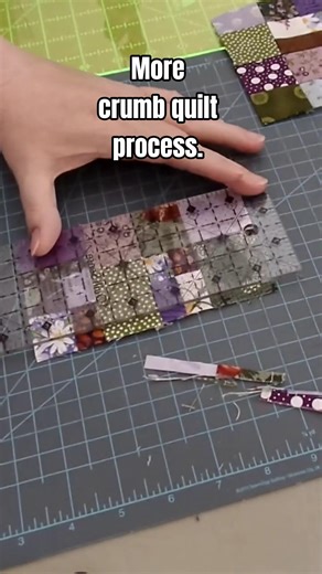 More crumb quilt process: trimming