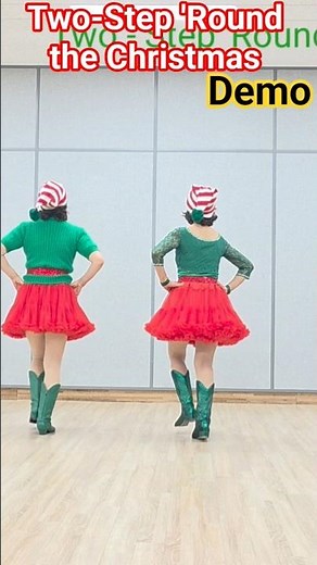 Two-Step 'Round the Christmas Linedance/ Easy Beginner