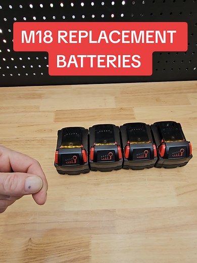 M18 REPLACEMENT BATTERIES, 8.0 MAH, POWER INDICATOR, PACK OF 2 OR 4. #replacementbattery #m18battery #battery #batteries #tiktokshopcreatorpicks