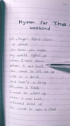 Hymn for the weekend lyrics - Coldplay #lyrics #hymnfortheweekend
