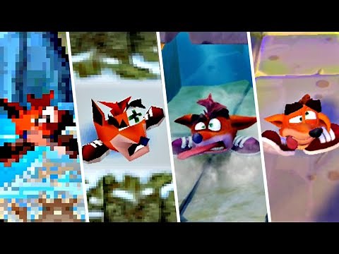 Evolution of crushed Crash Bandicoot (Animation) (1996 - 2020)