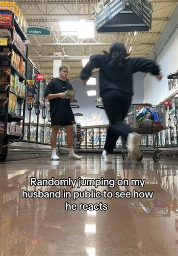 Jumping on Husband to Test Reaction | Marriage Humor