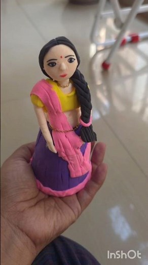 Easy Clay Doll Making | Super Clay DIY in Malayalam | Tea Glass Doll Craft Idea #clay #craft #diy