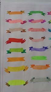 24 dibujos de banners a color / 24 color banner drawings
