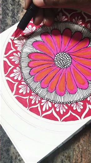 colour mandal art#newmandalaart #artwork #sketchs#drawing #hindisong #viralshorts #ytshorts 🎨🫟🖌️💗💖✨🥰