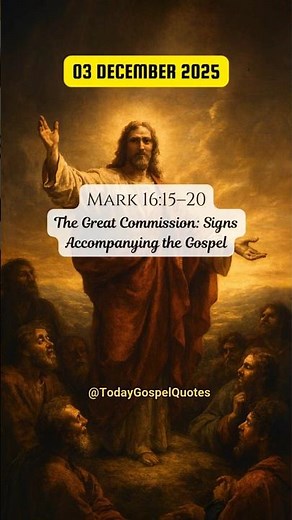 Today Gospel Quotes - 03 December 2025 #shorts #quotes #liturgicalcalendar #dailygospel