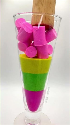 Very Satisfying and Relaxing, Kinetic Sand ASMR, Drop and Squish Sand