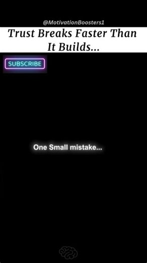 One Small Mistake Can Break Trust | Life Lesson #TrustMatters #LifeLessons #ThinkBeforeYouAct