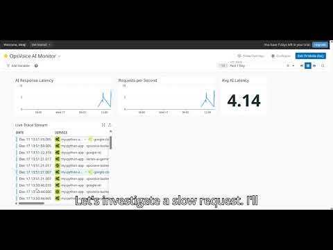 OpsVoice Real Time AI Observability with Datadog & Google Cloud