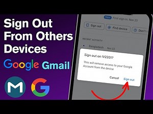 How to Sign Out Gmail from Other Devices ( Latest Method ) | Remove gmail from other devices