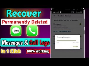 How To Recover Permanently Deleted Call History And Messages In Android | Restore Messages In 2023