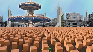 10,000 Villagers Simulate Civilization In 2050 #TOMO #new #videos #minecraft #hardcore | Tomo Gaming