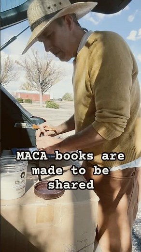 Making MACA books from the trunk of my car