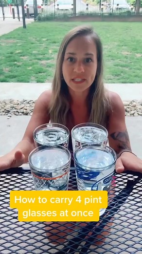 Mastering the Art of Carrying 4 Pint Glasses: A Bartender's Tutorial