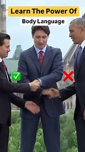 10M views · 33K reactions | Learn the power of body language . (Look confident & trustworthy doing handshake) . #bodylanguage #posture #confident #dominate #hack #handshake | Santwinder Singh Waraich | Facebook