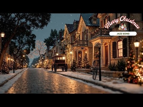 Christmas Jazz Song 1950s 🎄 Warm Vintage Café Jazz for Cozy Winter Streets & Relaxing Nights