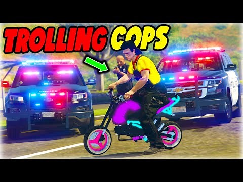 GTA 5 Roleplay - Trolling Cops With Mini Bikes on RedlineRP