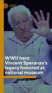 Vincent Speranza, renowned for his heroic actions during the Battle of the Bulge as a member of the 101st Airborne Division, passed away on August 2, 2023, but his legacy lives on for visitors to the National World War II Museum in New Orleans. More tomorrow on CBS Sunday Morning. | CBS Sunday Morning