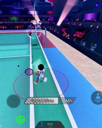 Smashed that birdie down! #roblox #racketrivals