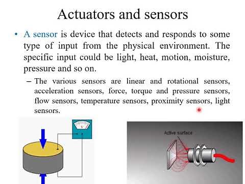 1.1 Elements of mechatronic system