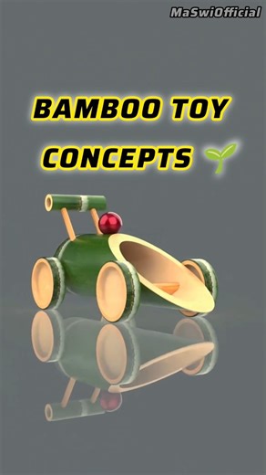 Bamboo Toy Vehicle Concepts 🌱 | Eco-Friendly Wooden Design Ideas #shorts