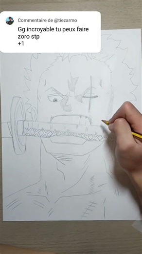 Tuto comment dessiner Zoro #drawing