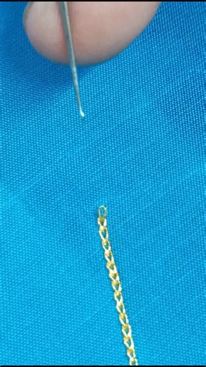 Masuk Reja on Instagram: "Aari work chain stitch method ✅ #aariwork #trendingreels #reels #instagram #instagood"