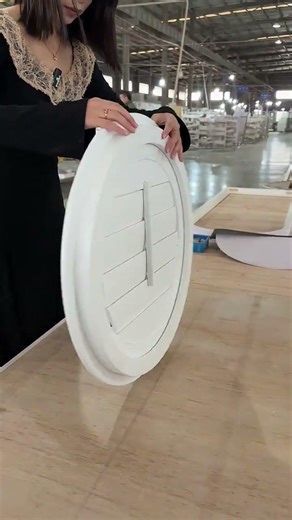 Custom Round Plantation Shutters | Client Project #plantationshutters #madeinchina