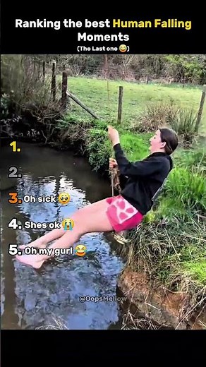 Top 5 Funniest Human Falling Moments 😂 | Epic Slips & Falls | #shorts