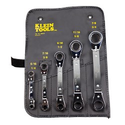 Reversible Ratcheting Box Wrench Set, 5-Piece - 68245 | Klein Tools