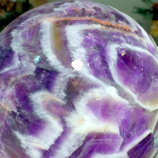 Big dream amethyst sphere with so beautiful patterns | Rock's Rock Store