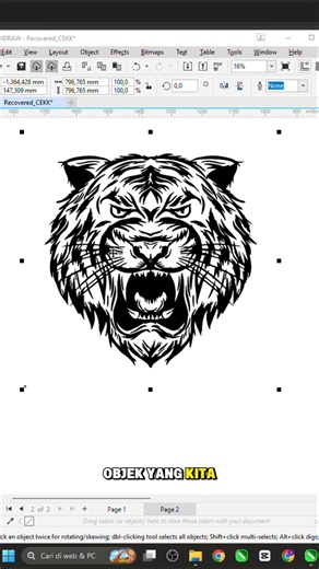 Cara Tracing Objek di Coreldraw #coreldrawindonesia