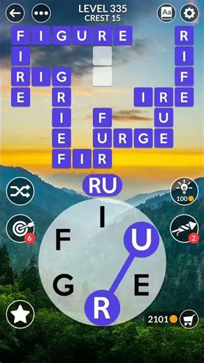 Wordscapes Mountain Crest Level 15