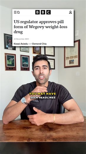 Kunal Sood, MD on Instagram: "Have you seen this news and wondered who the Wegovy pill is actually meant for? Wegovy contains semaglutide, a GLP-1 medication that helps with weight loss by reducing appetite and increasing fullness when combined with diet and physical activity. Until now, it has mainly been available as a weekly injection. The newly approved pill offers a daily oral option for people who prefer not to use injections. In trials, average weight loss with the pill was around 16 perc