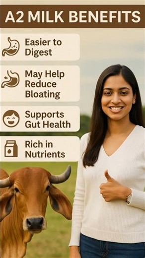 A2 Milk Benefits | Easier Digestion, Better Gut Health & Less Bloating 🥛