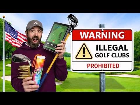 I play Golf in America with Crazy ILLEGAL Clubs!