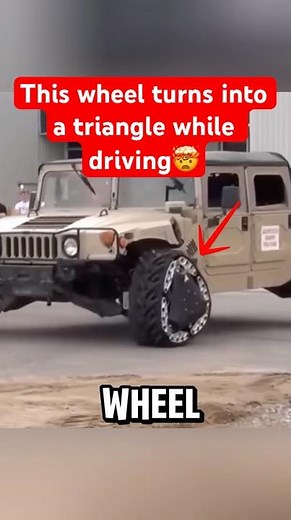 Why this car wheel changes shape at full speed