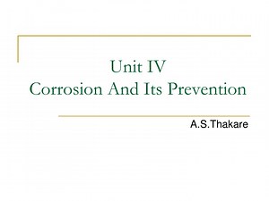 Unit IV Corrosion And Its Prevention - SlideServe