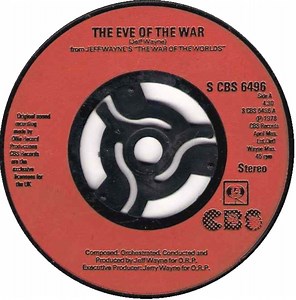 Jeff Wayne - The Eve Of The War / The Red Weed