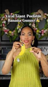 Viral Giant Peelable Banana Gummy! 🍌