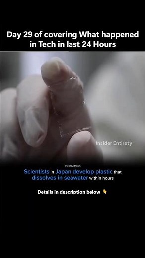 Day29: This Plastic Dissolves in Seawater in 1 Hour? ♻️ | RIKEN × U Tokyo Biodegradable Breakthrough