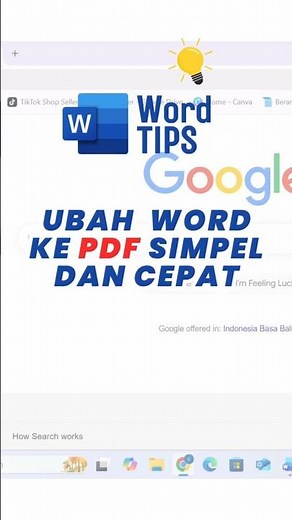 Ubah Word ke PDF Dalam 5 Detik! Tutorial Cepat