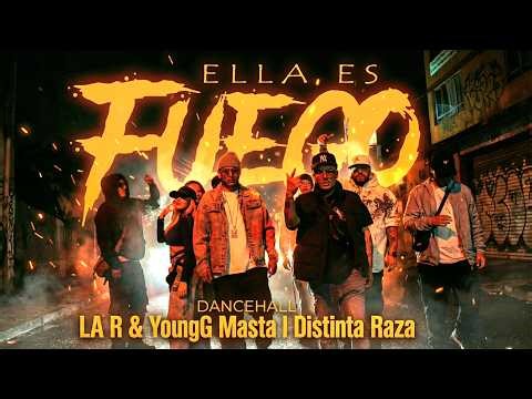 ELLA ES FUEGO DANCEHALL LA R FT YOUNG MASTA OFICIAL VIDEO ‪@youngmastaa.k.avendetta451‬